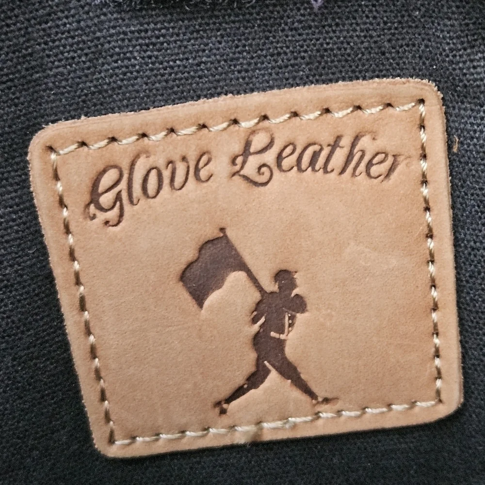 Baseballism Glove Leather Players Backpack Bag Black Brown Leather Sports Bag